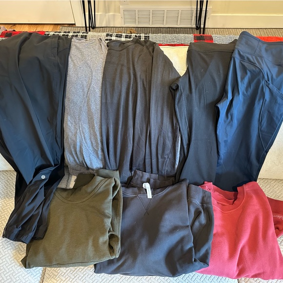 lululemon athletica Women's Pants & Sweatshirts - Black Gray Olive Red